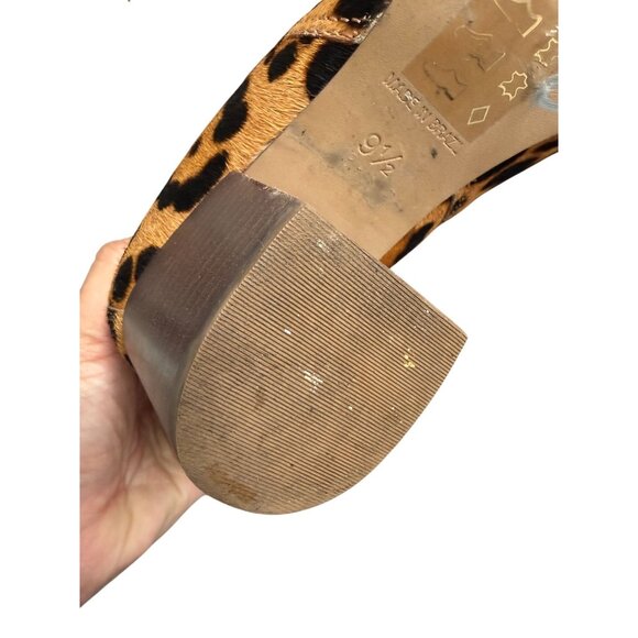 MADEWELL Leopard Print Calf Hair Ankle Boots Size 9.5 - Picture 4 of 9